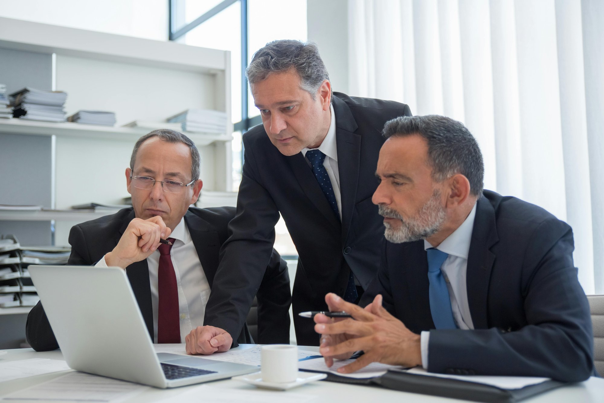 lawyers working on cases